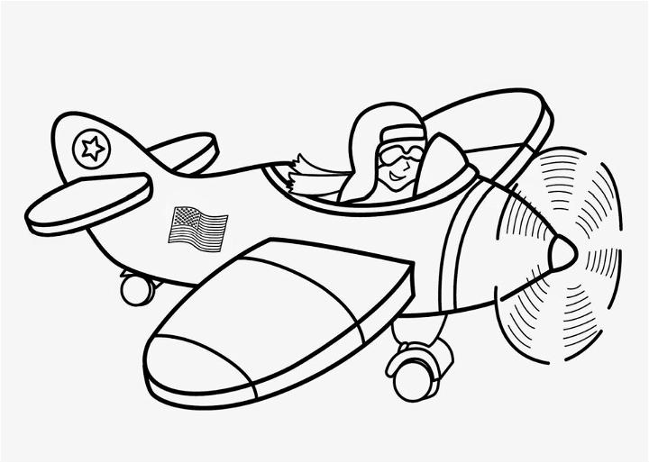 Cool Airplane Coloring Pages