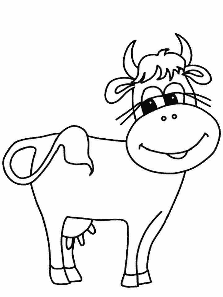 Free Cow Pictures to Color