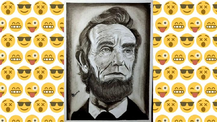 Cute Abraham Lincoln Drawing