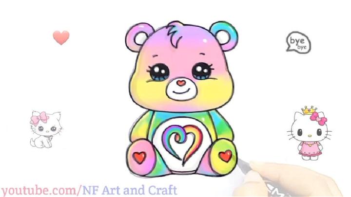 Cute Care Bear Drawing