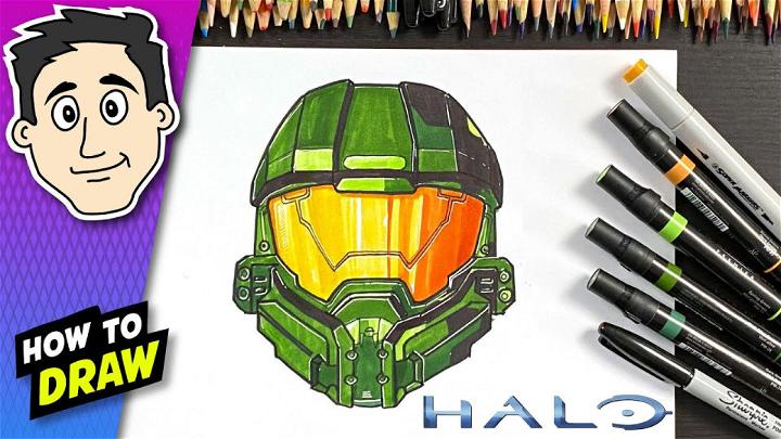 Cute Halo Master Chief Drawing