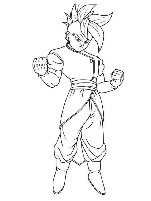 Dragon Ball Z Coloring Pages for Little Ones