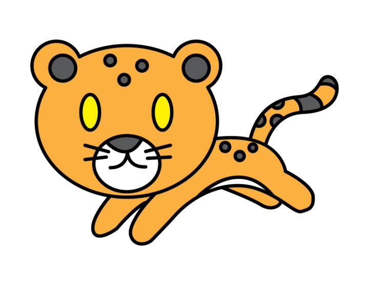 Draw a Cartoon Leopard Cub