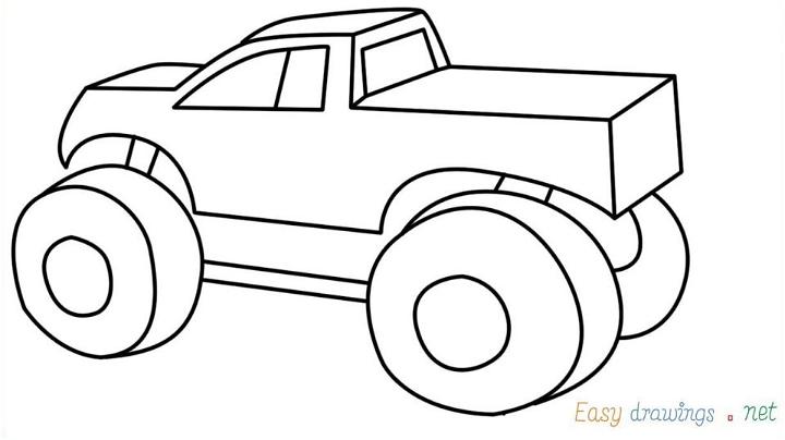 Draw a Monster Truck for Beginners