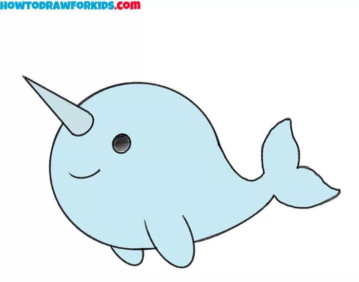 Draw a Narwhal for Kindergarten