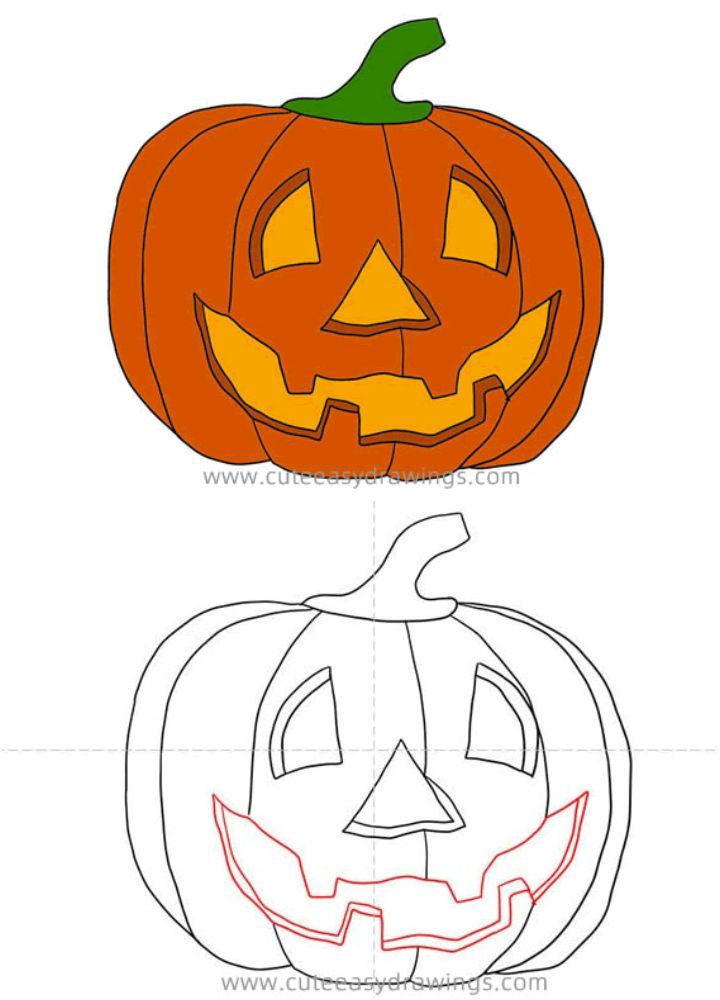 Draw a Realistic Jack O Lantern