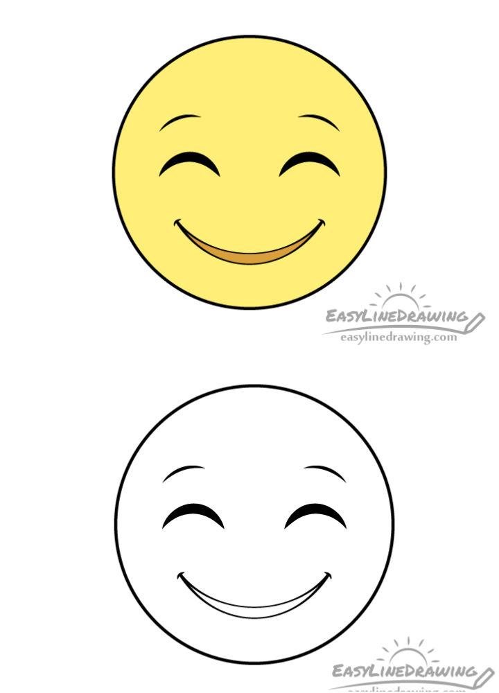 Draw a Smiling Face Emoji