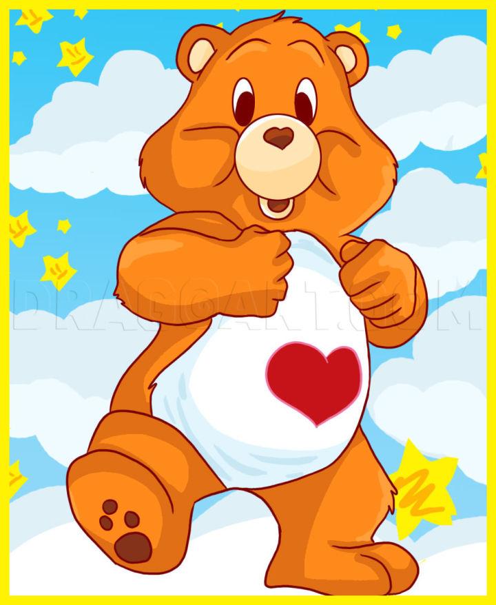 Drawing of Care Bear