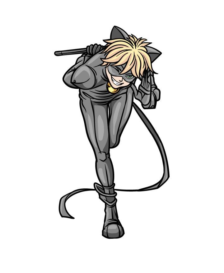 Drawing of Cat Noir