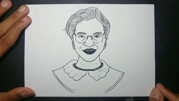 Drawing of Rosa Parks
