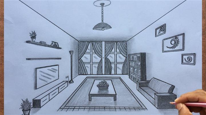 Beautiful Room Drawing