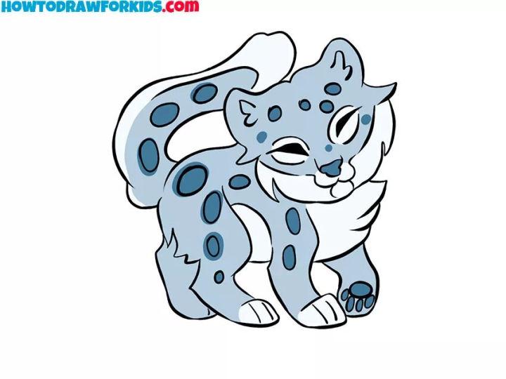 Drawing of a Snow Leopard