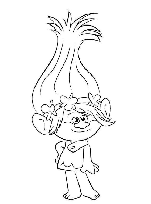 Dreamworks Trolls Coloring Pages for Kids