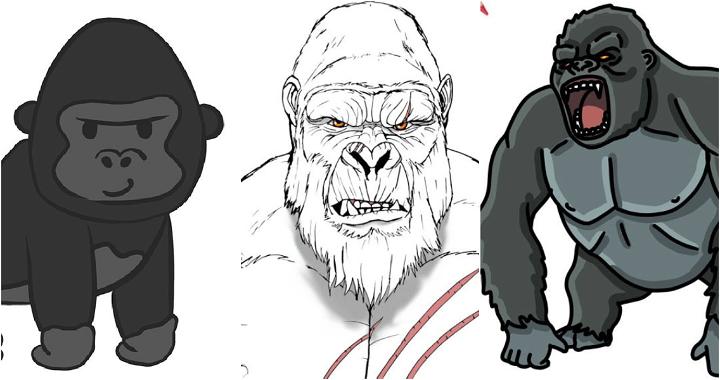 25 Easy King Kong Drawing Ideas - How to Draw King Kong
