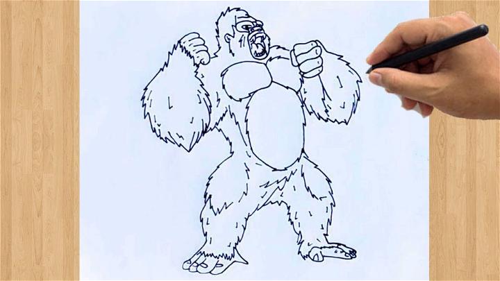 25 Easy King Kong Drawing Ideas How To Draw