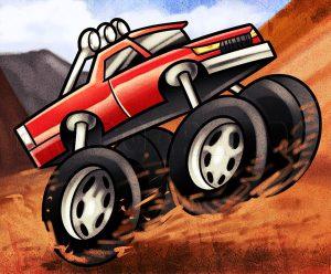 25 Easy Monster Truck Drawing Ideas - How to Draw