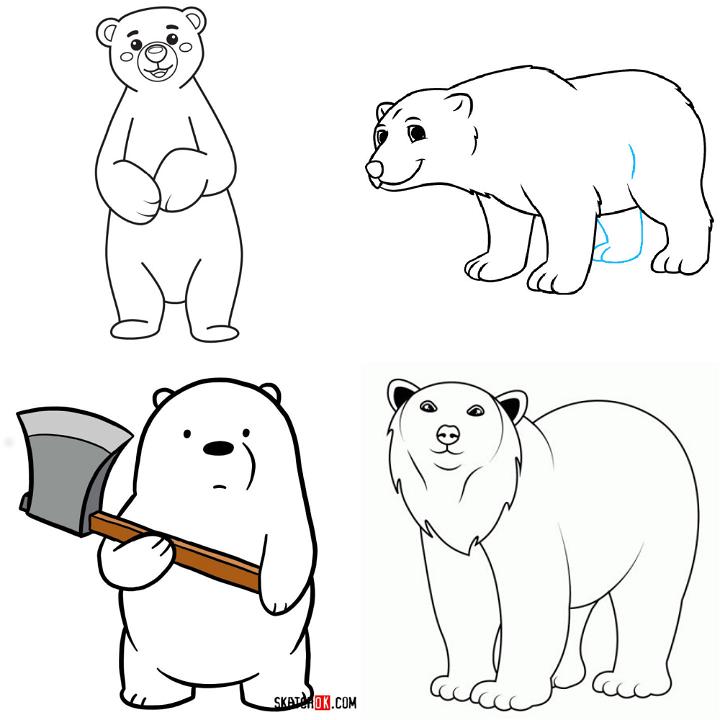 Update more than 138 easy sketch of bear super hot - in.eteachers