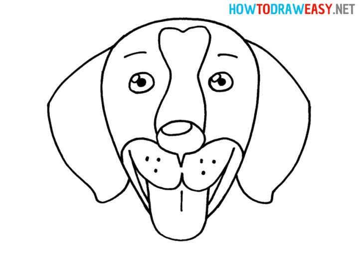 Easy Puppy Face Drawing