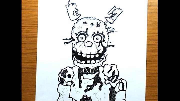 Easy Springtrap Drawing