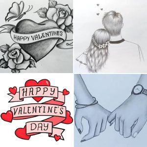 25 Easy Valentine’s Day Drawing Ideas - How to Draw Valentine Stuff