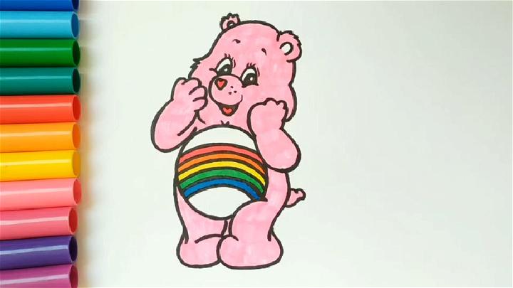 Easy Way to Draw Care Bear