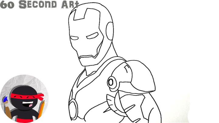 Easy Way to Draw Iron Man