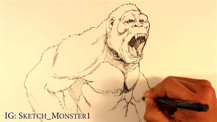Easy Way to Draw King Kong