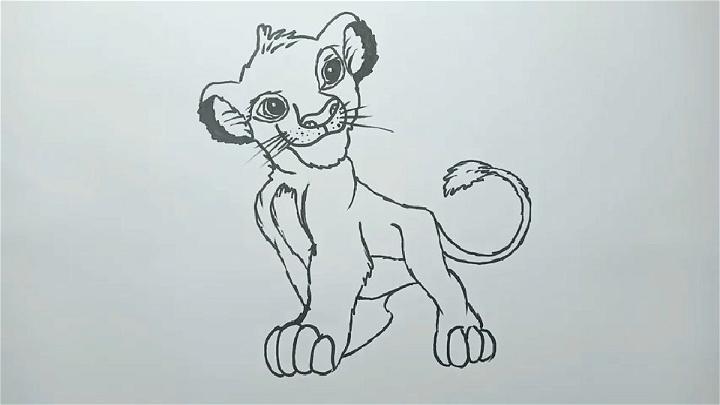 Easy Way to Draw Simba