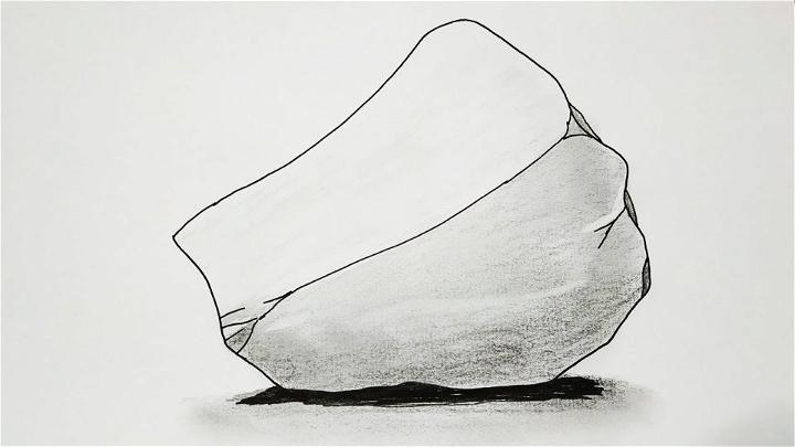Easy to Draw a Rock