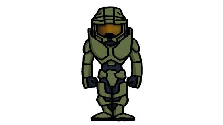 Easy and Cute Master Chief Drawing