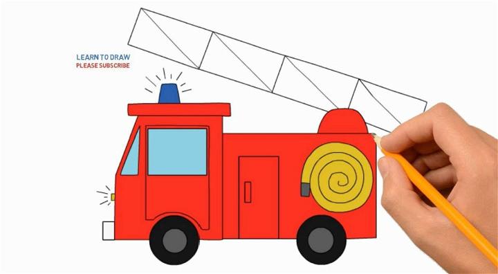 Easy to Draw Fire Truck