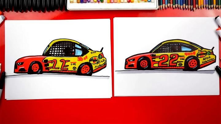 Easy to Draw Nascar Race Car