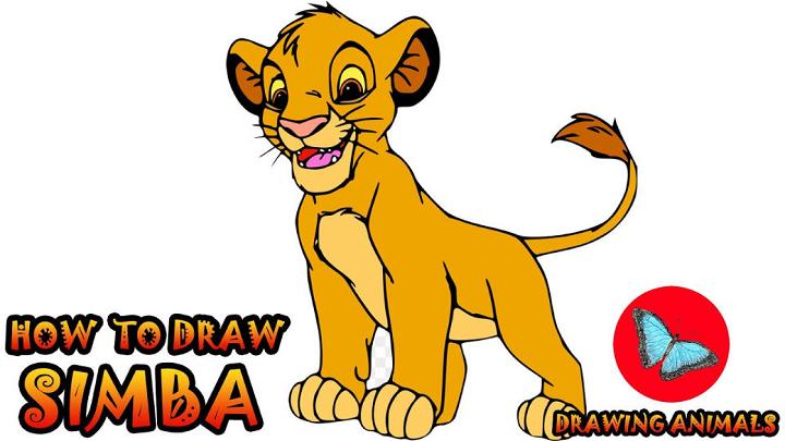 lion king drawing for kids