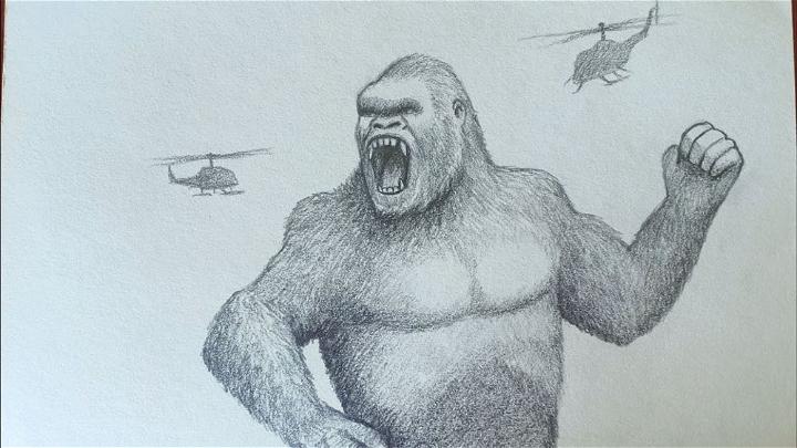 Easy King Kong Drawing Ideas How To Draw