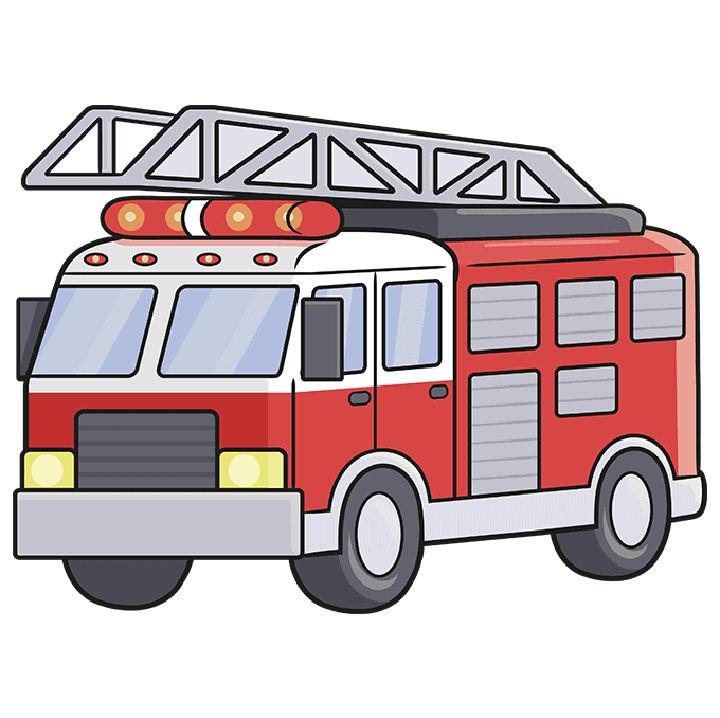 25 Easy Fire Truck Drawing Ideas - How to Draw