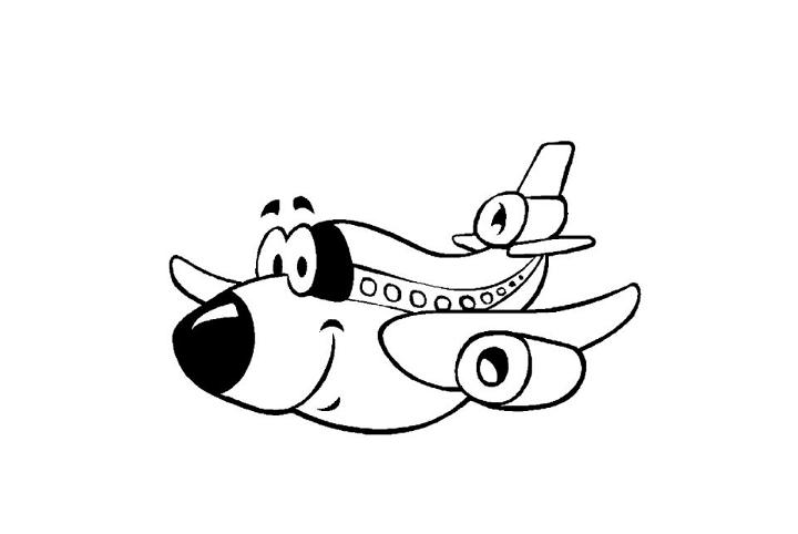 Free Airplane Coloring Pages for Kids