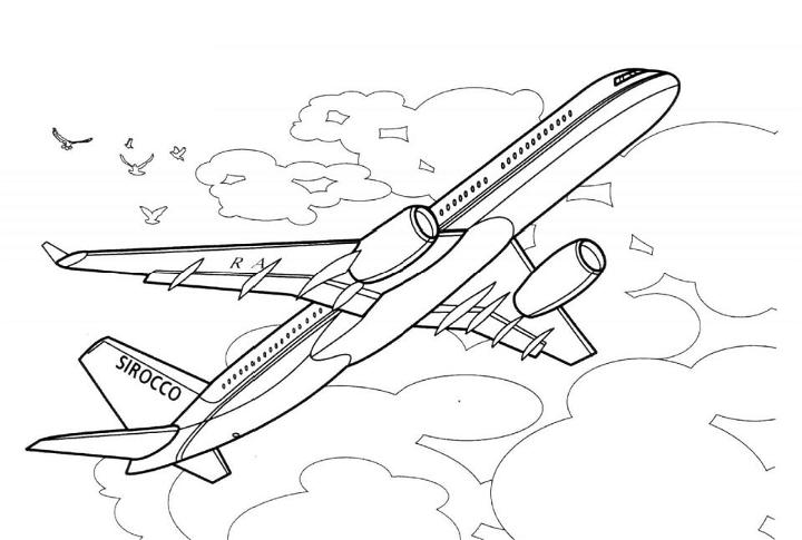Airplane Coloring Pages to Download