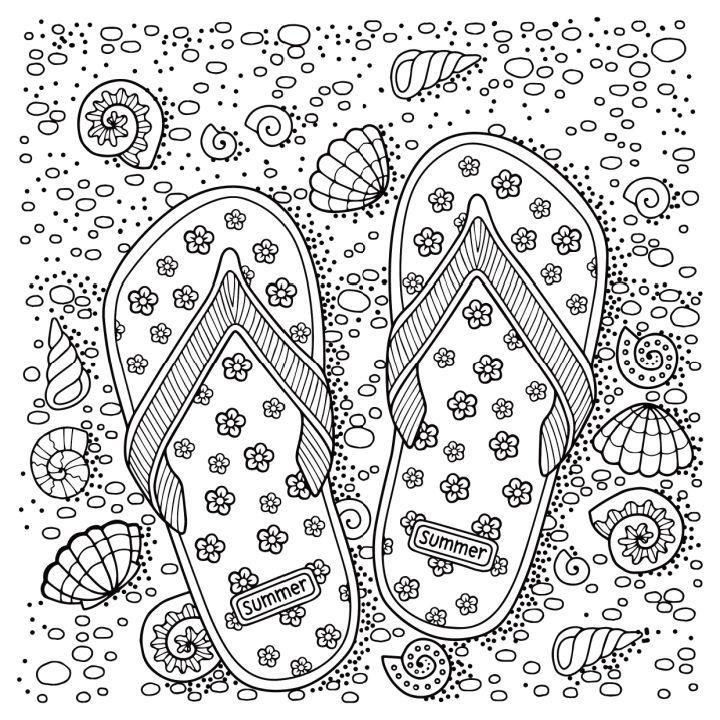 Free Goodbye Summer Coloring Page