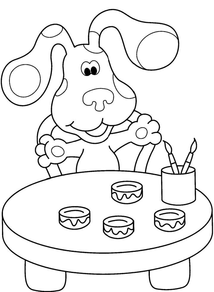 Free Kids' Blues Clues Coloring Pages