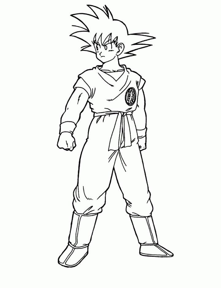 Free Kids' Dragon Ball Z Coloring Pages
