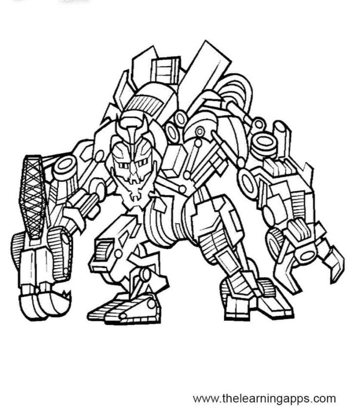Free Kids' Transformers Coloring Pages