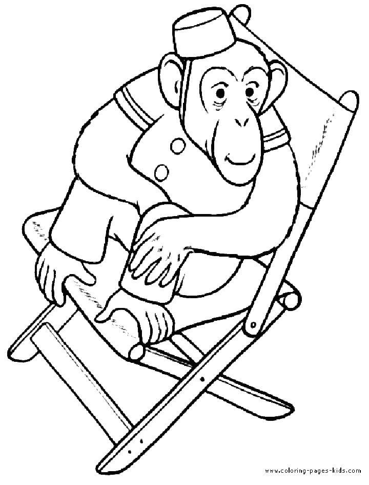 Free Monkey Coloring Pages to Download