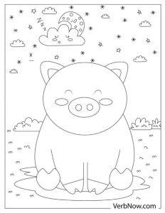 20 Free Pig Coloring Pages for Kids and Adults