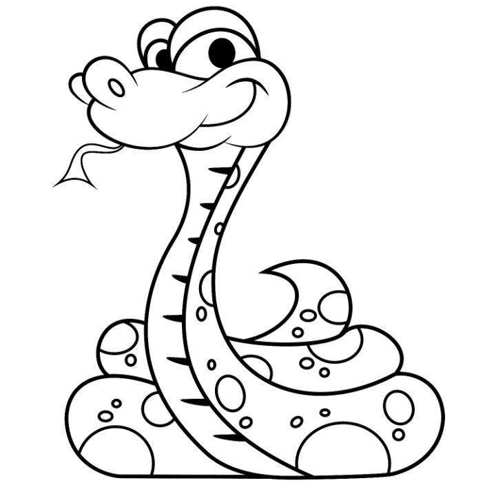 Free Printable Snake Coloring Pages