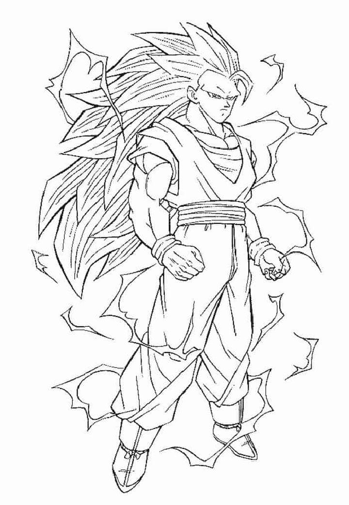 Goku Coloring Pages PDF