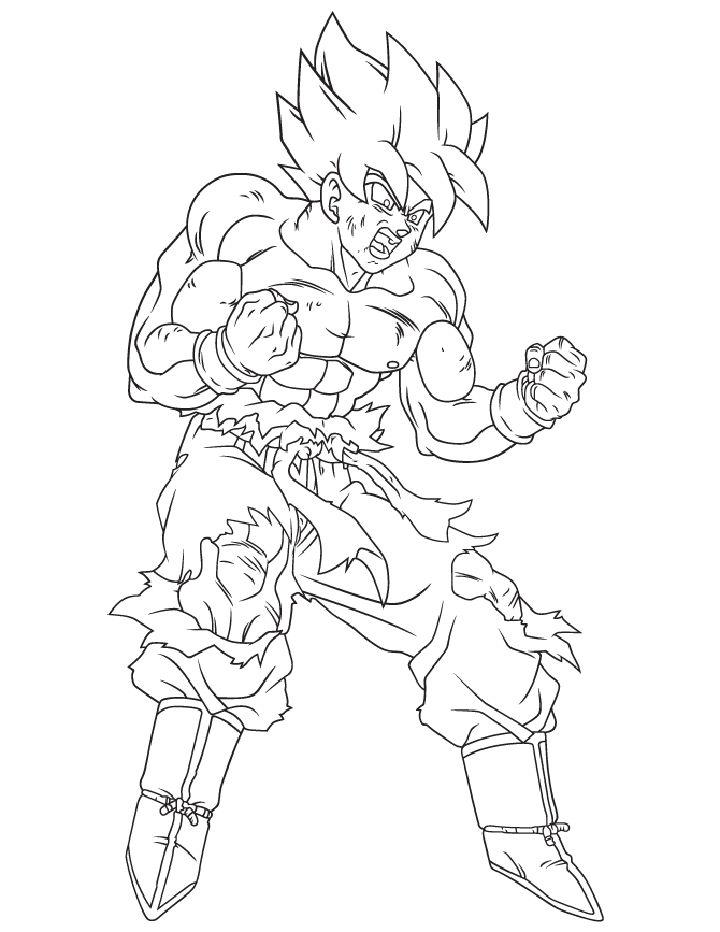 Goku Pictures to Color and Print