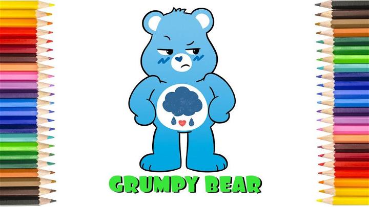 Grumpy Care Bear Drawing