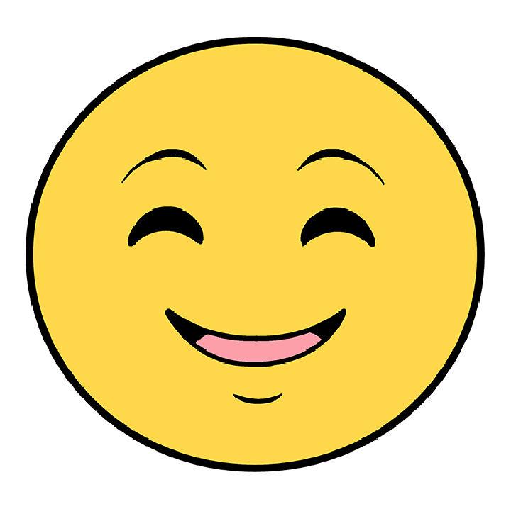 Happy Face Emoji Drawing