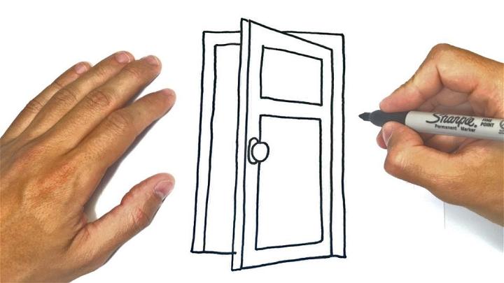 How To Draw A Door From The Side
