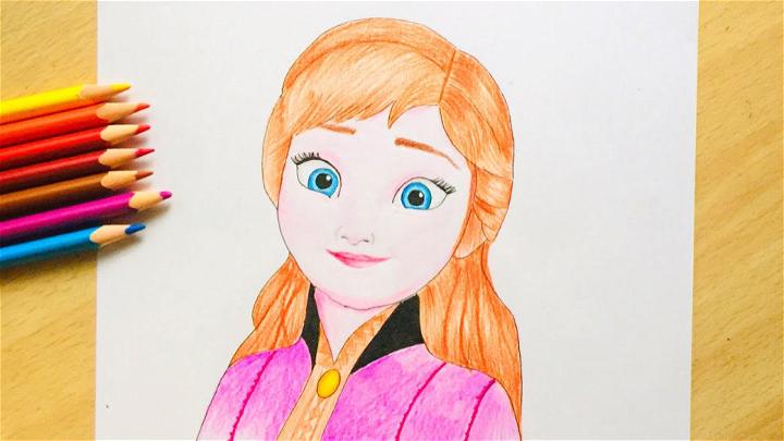 How To Draw Anna Frozen For Beginners